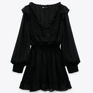 Zara Swiss Dot Short Dress